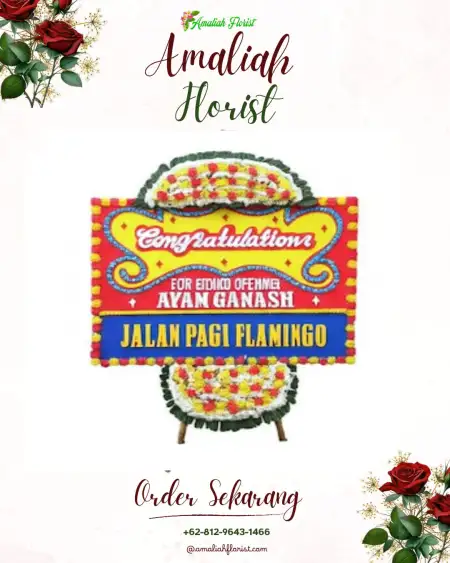 Sewa Papan Bunga Slangit